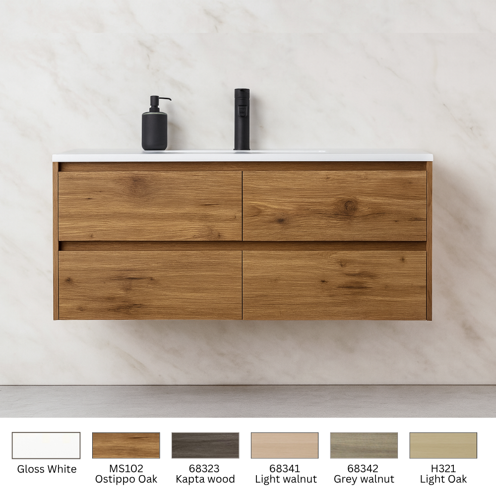 1200mm Wall Hung Vanity with 4 Drawers BC1246-1